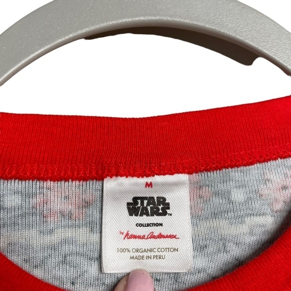 Hanna Andersson Star Wars Pajama Top Mens M Green Christmas Yoda Shirt - Picture 3 of 7